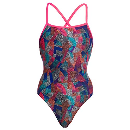 Funkita Damen Badeanzug Schwimmanzug Strapped In On Point FS38L02528, Größe:42 von Funkita