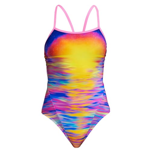 Funkita Darkinjung Sunset Badeanzug für Damen chlorresistent schnelltrocknend, Größe:36 von Funkita