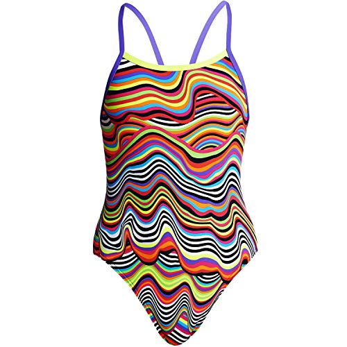 Funkita Girls Single Strap One Piece Dripping Badeanzug (AUS 8/140) von Funkita