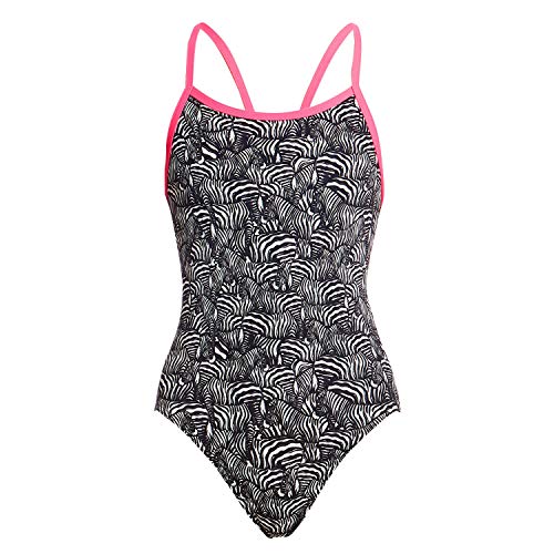 Funkita Mädchen ECO Single Strap One Piece Zebra Crossing Badeanzug (AUS10 / 152) von Funkita