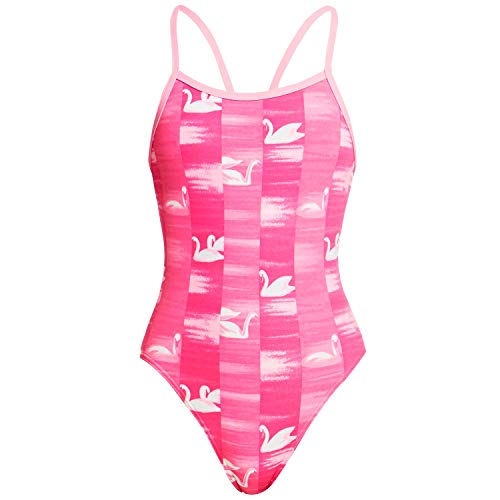 Funkita Mädchen Single Strap One Piece Swan Lake Badeanzug (AUS12 / 164) von Funkita