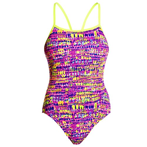 Funkita Single Strap One Piece Swimsuit Women Dotty Dash Größe DE 34 | US 30L 2017 Schwimmanzug von Funkita