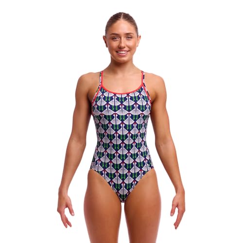 Funkita Sitting Duck Einteiler Badeanzug für Damen Blickdicht und schnelltrocknend, Größe:42 von Funkita