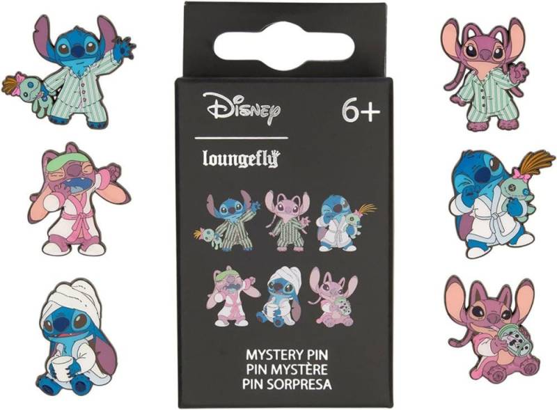 Funko Anstecknadel Disney by Loungefly Ansteck-Pins Blind Box Stitch and Angel Display (1 von Funko