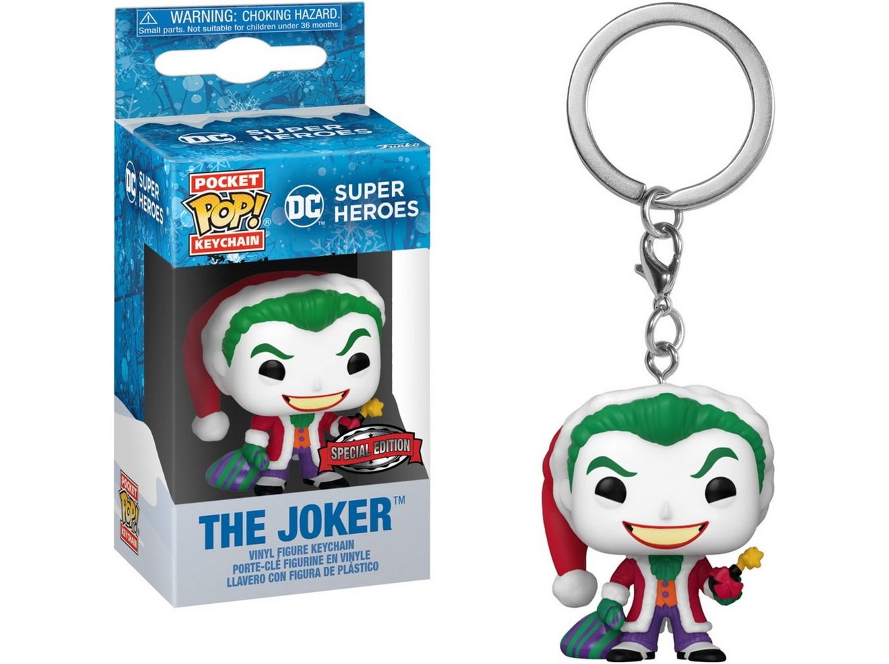 Funko Schlüsselanhänger DC Super Heroes The Joker Holiday Special Edition von Funko