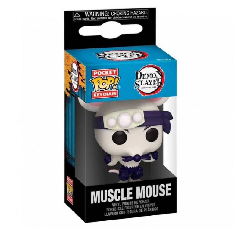 Funko Schlüsselanhänger Demon Slayer Kimetsu no Yaiba Muscle Mouse - Pocket POP - Keychain von Funko