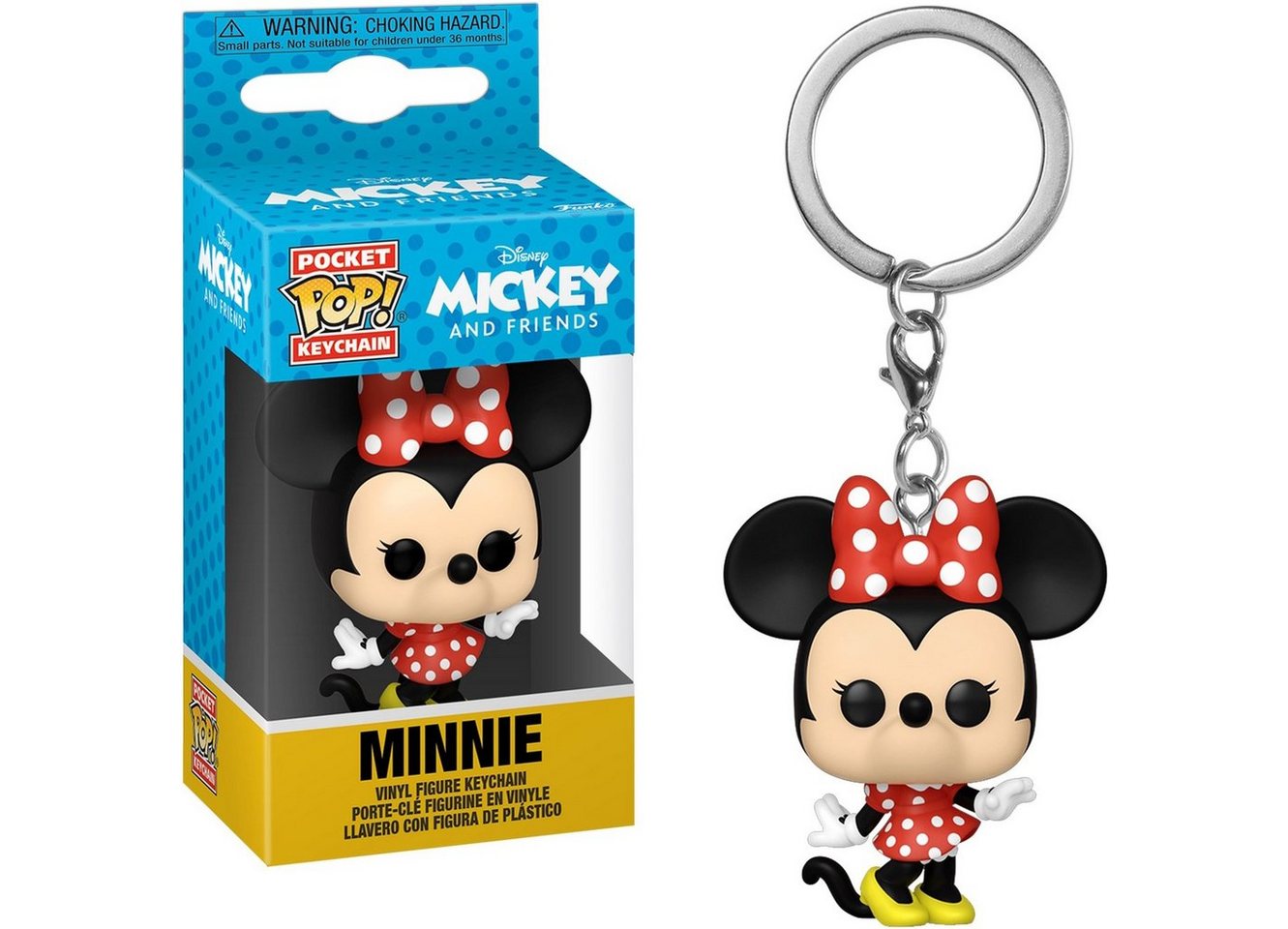 Funko Schlüsselanhänger Disney Mickey and Friends - Minnie Pocket POP! von Funko