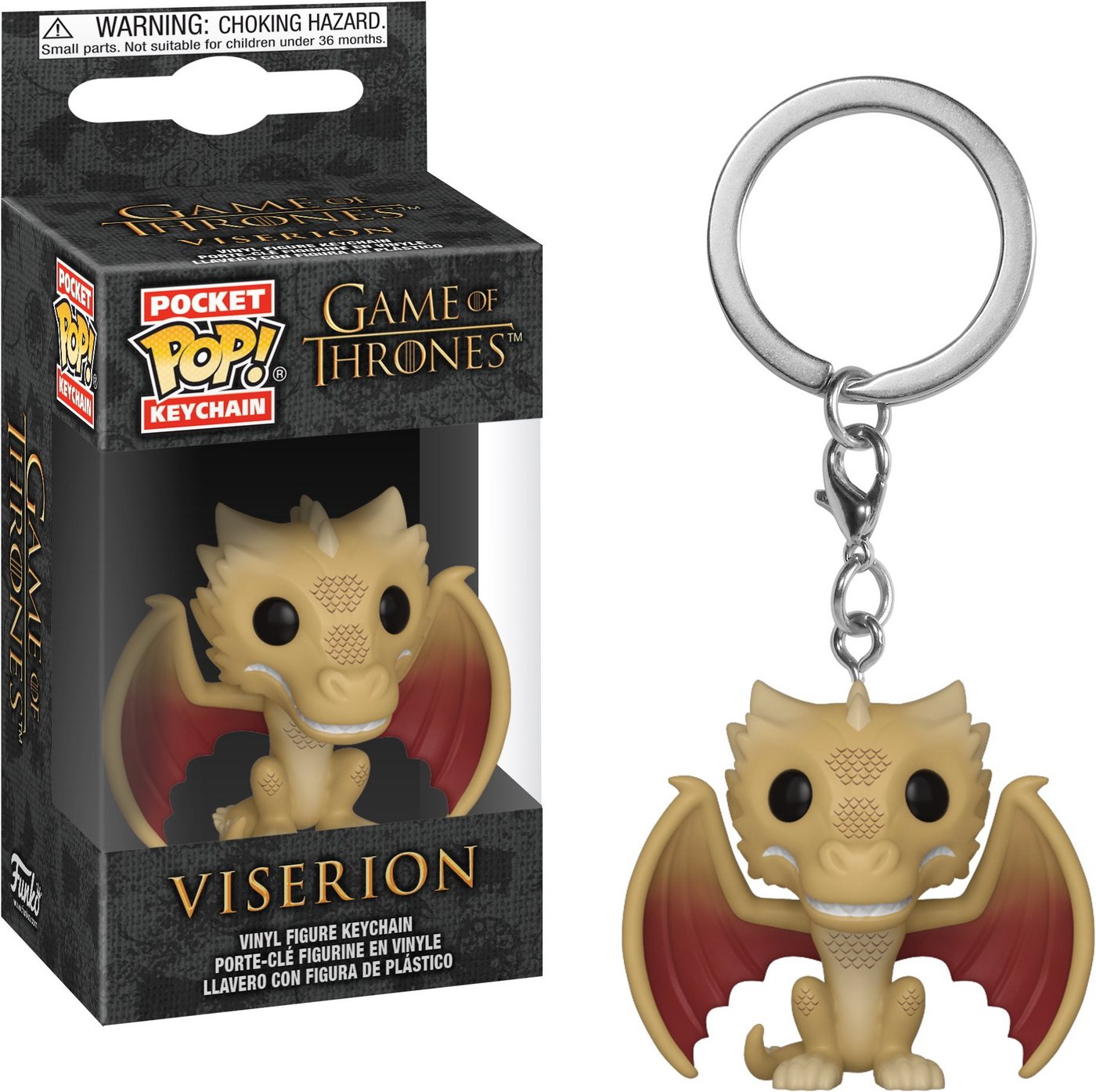 Funko Schlüsselanhänger Game Of Thrones - Viserion Pocket Pop! von Funko