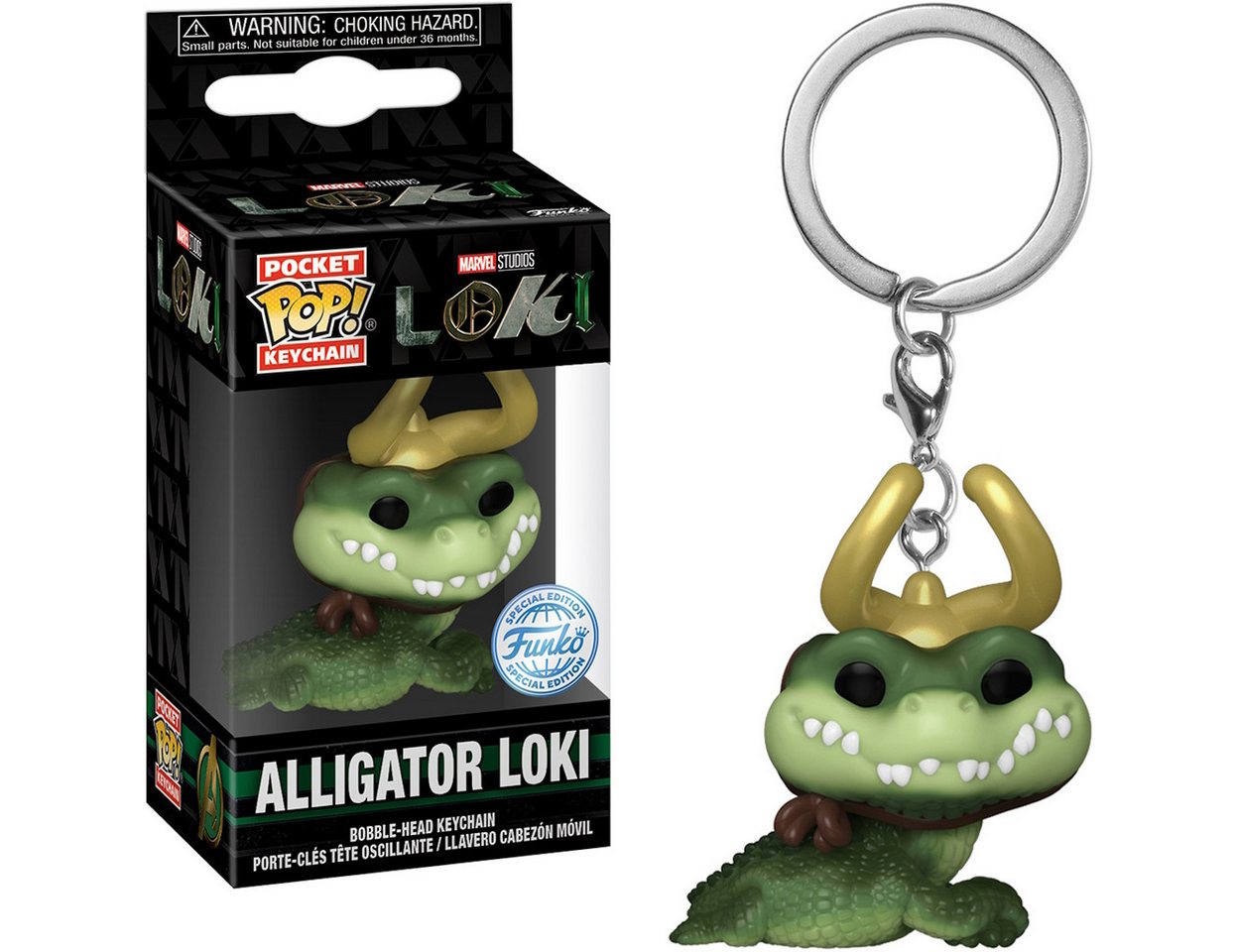 Funko Schlüsselanhänger Loki - Alligato Loki Pocket POP! Keychain von Funko