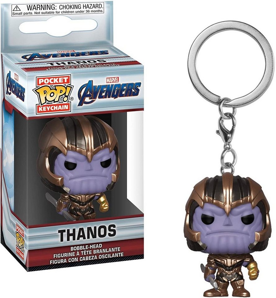 Funko Schlüsselanhänger Marvel Avengers - Thanos Pocket Pop! von Funko