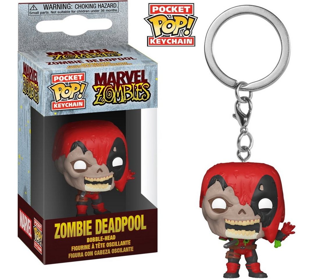 Funko Schlüsselanhänger Marvel Zombies - Zombie Deadpool Pocket Pop! von Funko
