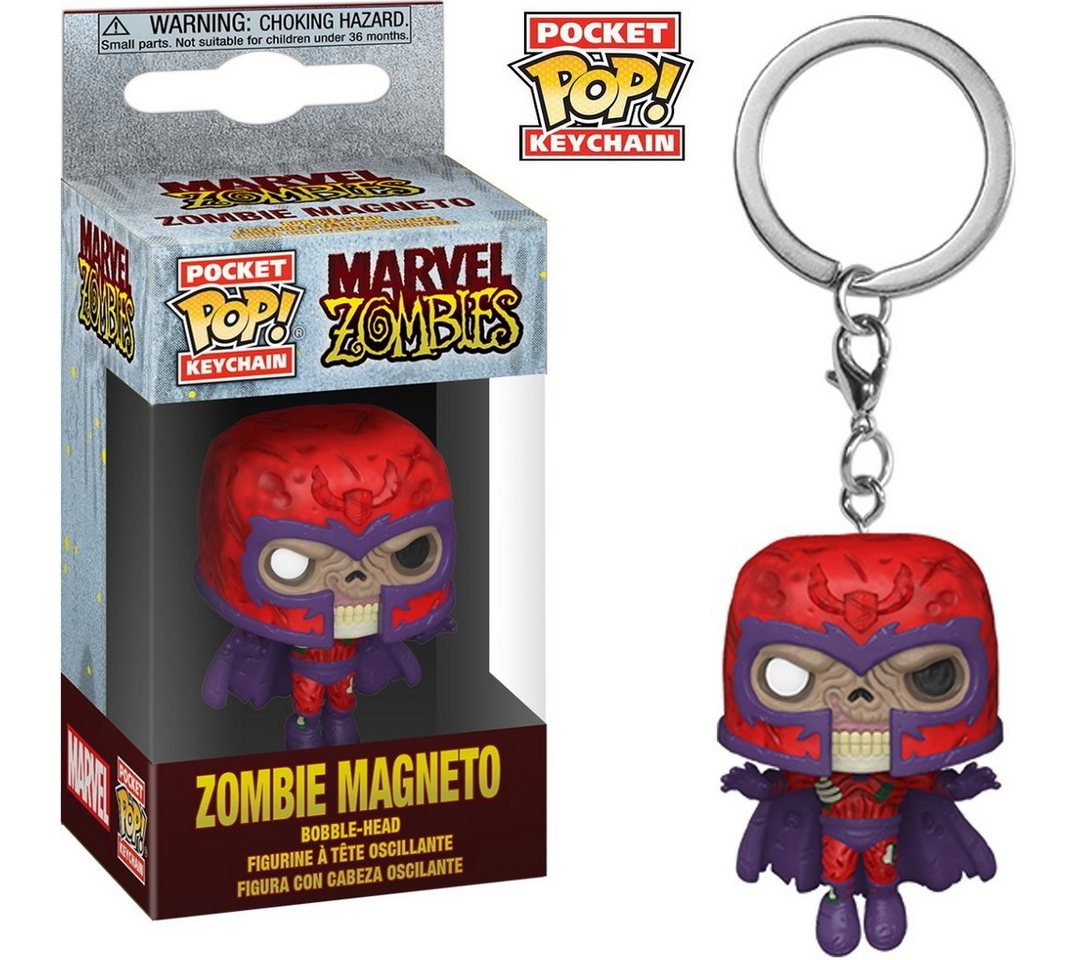 Funko Schlüsselanhänger Marvel Zombies - Zombie Magneto Pocket Pop! von Funko