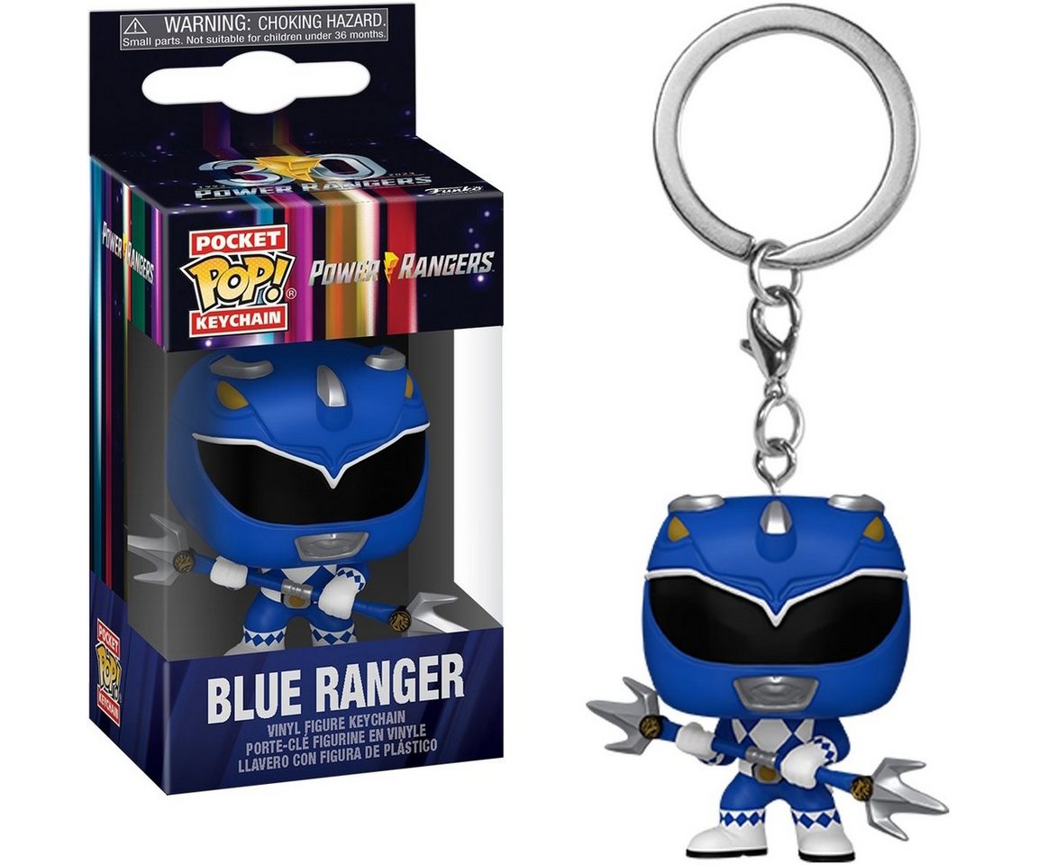 Funko Schlüsselanhänger Mighty Morphin Power Ranger 30th - Blue Ranger von Funko