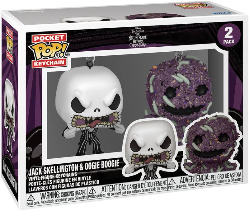 Funko Schlüsselanhänger Nightmare Before C Jack Skellington & Oogie Boogie von Funko