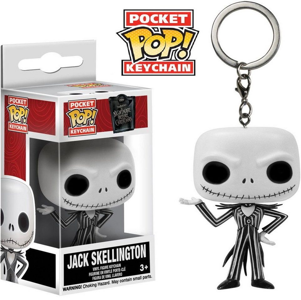 Funko Schlüsselanhänger Nightmare before Christmas Jack Skellington Pocket von Funko