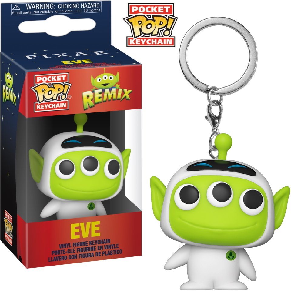 Funko Schlüsselanhänger Pixar Alien Remix - Eve Pocket Pop! von Funko