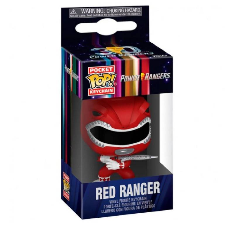 Funko Schlüsselanhänger Power Rangers 30th Anniversary Red Ranger - Pocket POP - Keychain von Funko