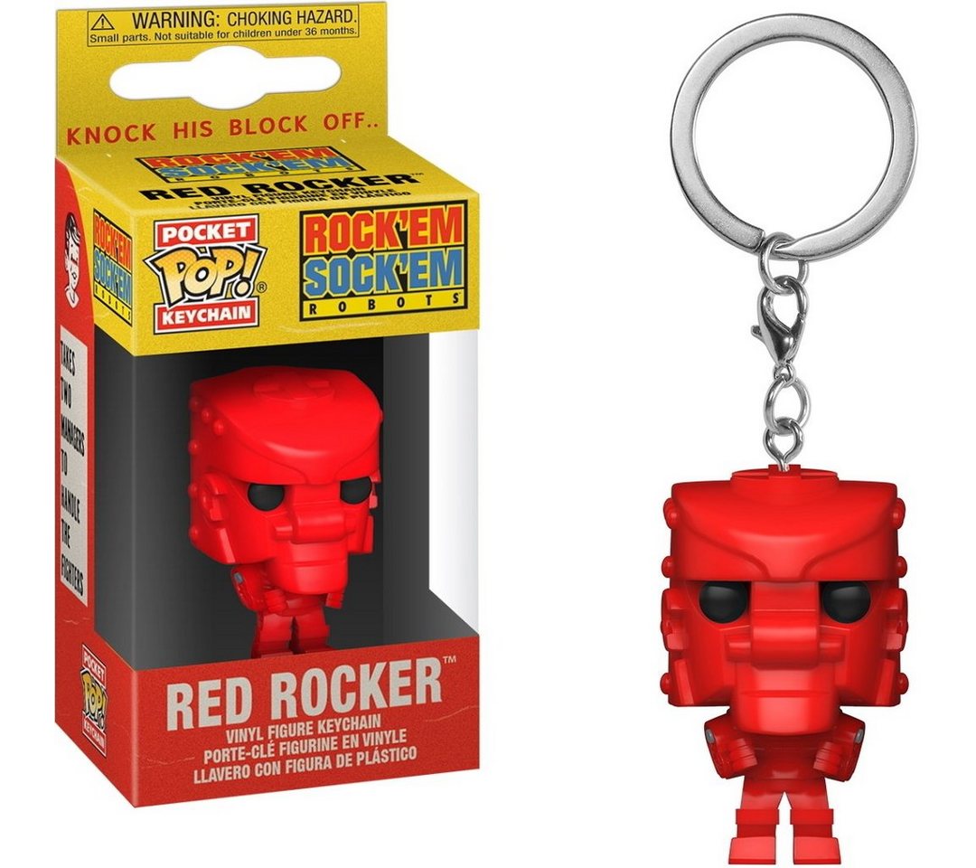 Funko Schlüsselanhänger Rock'Em Sock'Em Robots - Red Rocker Pocket Pop! von Funko