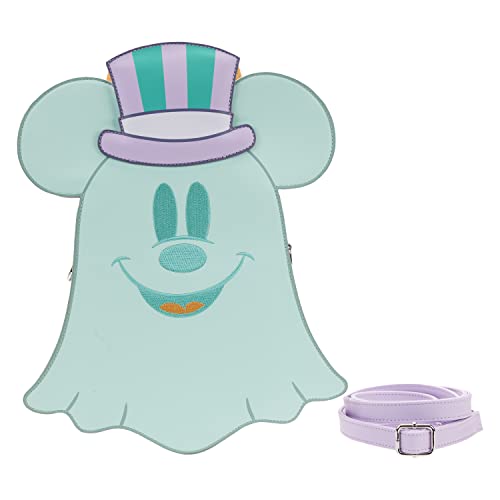 Loungefly Disney Pastel Ghost Minnie und Mickey GITD doppelseitige Umhängetasche von Loungefly