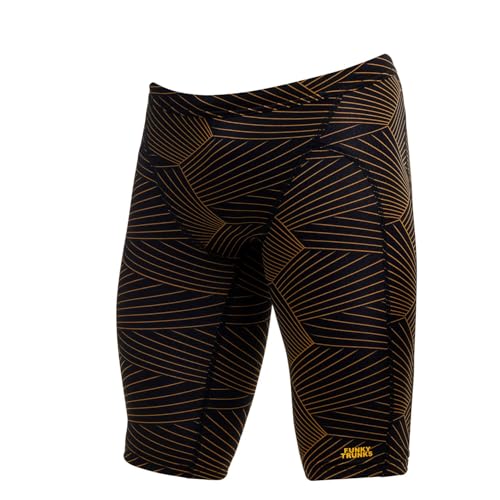 Funky Gold Weaver Jammer Badehose Herren chlorresistent UV Schutz 50+, Größe:5 von Funky Trunks
