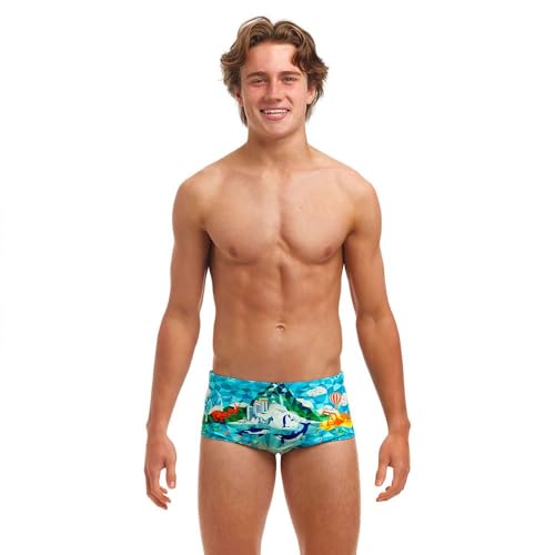 Funky Trunks Badehose Jungen | Kinder Wildermess schnelltrocknend und chlorresistent, Kinder Größen:140 von Funky Trunks