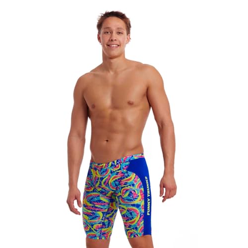 Funky Trunks Choppy Waters Jammer Badehose Herren chlorresistent und schnelltrocknend, Größe:4 von Funky Trunks