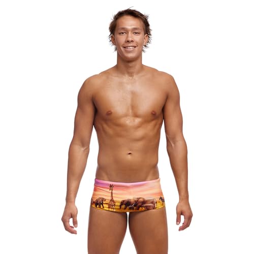Funky Trunks Circle of Life Badehose Herren Sidewinder Trunk chlorbeständig, Größe:4 von Funky Trunks