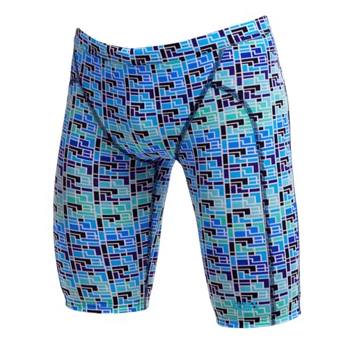 Funky Trunks Jack Stack Jammer Badehose Jungen I Kinder für Training, Freizeit und Strand aus Chlor und Salzwasserbeständigen Material, Kinder Größen:164 von Funky Trunks