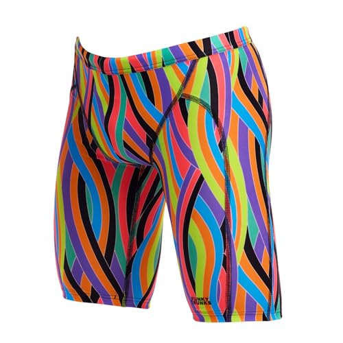 Funky Trunks Jammer Badehose Curl Curl Jungen I Kinder für Training, Freizeit und Strand aus Chlor und Salzwasserbeständigen Material, Kinder Größen:164 Funky Trunks Jammer Badehose Curl Curl Jungen I Kinder für Training, Freizeit und Strand aus Chlor und Salzwasserbeständigen Material, Kinder Größen:164 von Funky Trunks