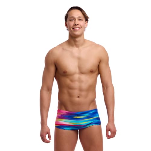 Funky Trunks Lost Ocean Badehose Herren Sidewinder Trunk chlorbeständig und schnelltrocknend, Größe:4 von Funky Trunks