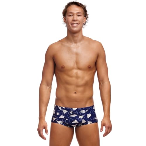 Funky Trunks Paper Plain Badehose Herren chlorresistent und schnelltrocknend, Größe:L Funky Trunks Paper Plain Badehose Herren chlorresistent und schnelltrocknend, Größe:L von Funky Trunks