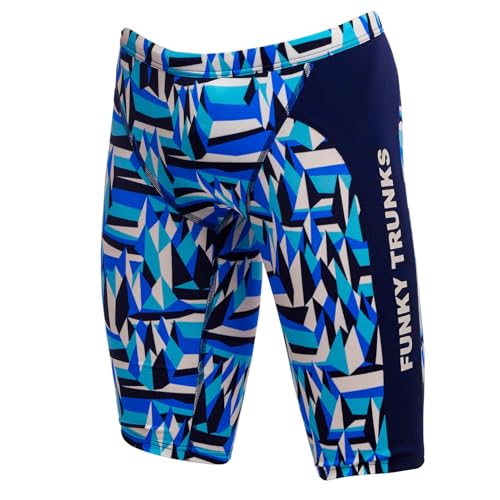 Funky Trunks Polar Caps Jammer Badehose Jungen I Kinder für Training, Freizeit und Strand aus Chlor und Salzwasserbeständigen Material, Kinder Größen:140 von Funky Trunks