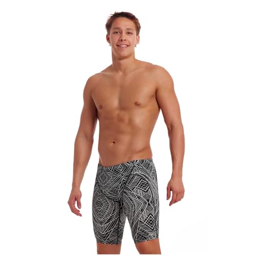 Funky Trunks Space Signals Jammer Badehose Herren chlorresistent und schnelltrocknend, Größe:7 von Funky Trunks
