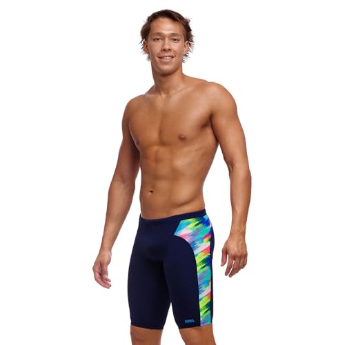 Funky Trunks Streaky Strokes Jammer Badehose Herren, Größe:4 von Funky Trunks