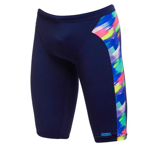 Funky Trunks Streaky Strokes Jammer Badehose Kinder/Jungen chlorresistent, Kinder Größen:152 von Funky Trunks