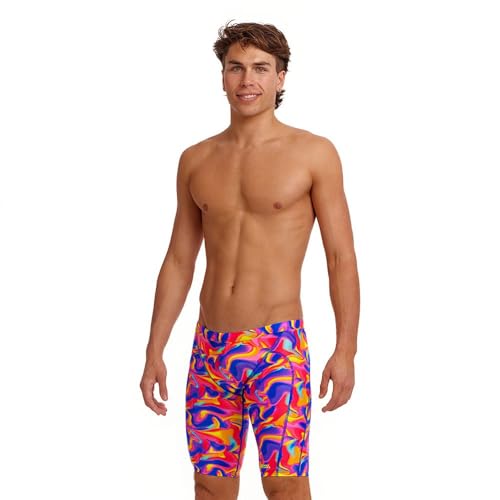Funky Trunks Summer Swirl Jammer Badehose Herren chlorresistent, Größe:4 von Funky Trunks