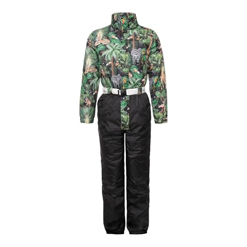 FunkyAlps - Jungle Skianzug - Unisex Dschungel Retro-Ski-Outfit - Wind- und wasserdicht - Perfekt für Après-Ski - Erhältlich in den Größen S bis XXL FunkyAlps - Jungle Skianzug - Unisex Dschungel Retro-Ski-Outfit - Wind- und wasserdicht - Perfekt für Après-Ski - Erhältlich in den Größen S bis XXL von Funky Alps