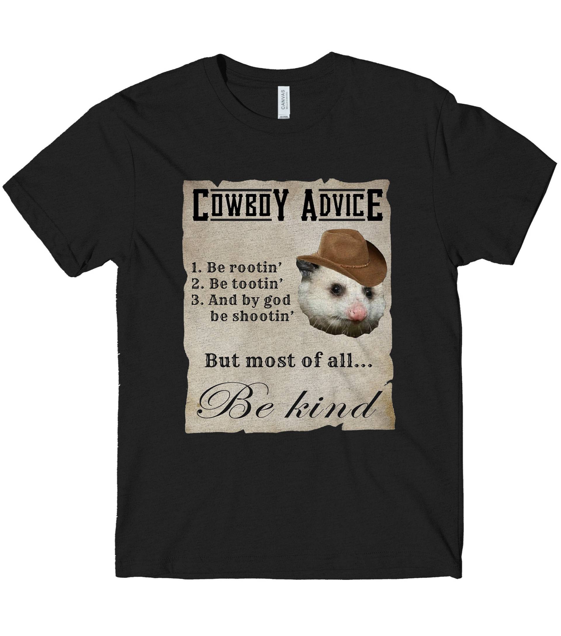 Possum Cowboy Ratgeber T Shirt Rootin Tootin Be Kind Lustiges Grafik T-Shirt Unisex Herren Frauen Possum Cowboy Ratgeber T Shirt Rootin Tootin Be Kind Lustiges Grafik T-Shirt Unisex Herren Frauen von FunkyGoatShirts