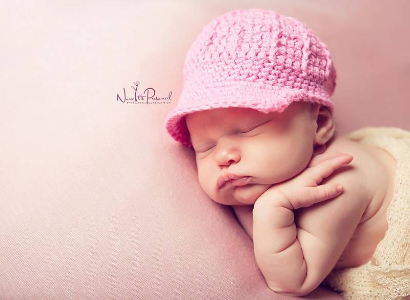 Baby-Hut Gehäkelte Schirmmütze Rosa Weiche Baumwolle Einzigartige Dusche Geschenk Heimkehr Outfit Prem Frühe Neugeborene-2 Jahre von FunkyKnitsUK