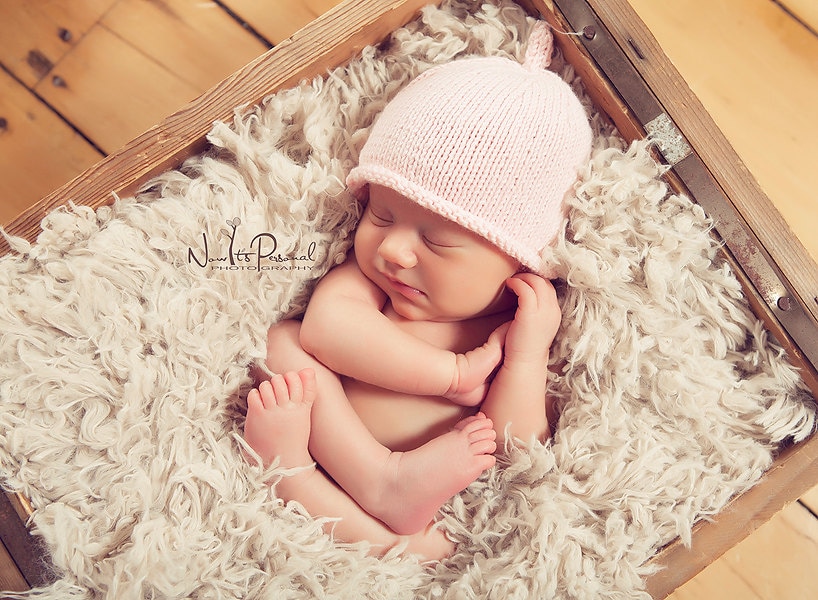 Baby Mädchen Mütze Pixie Rosa Bambus Baumwolle Kleidung Elfe Frühchen Neugeborene - 6 Monate Geschenk von FunkyKnitsUK