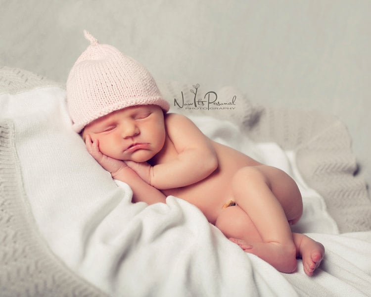 Handgestrickte Baby Mädchen Hut Pink Pixie Beanie Mütze Bambus Einzigartige Dusche Geschenk Heimkehr Outfit Kleidung Frühes Prem Neugeborenes - 6 von FunkyKnitsUK