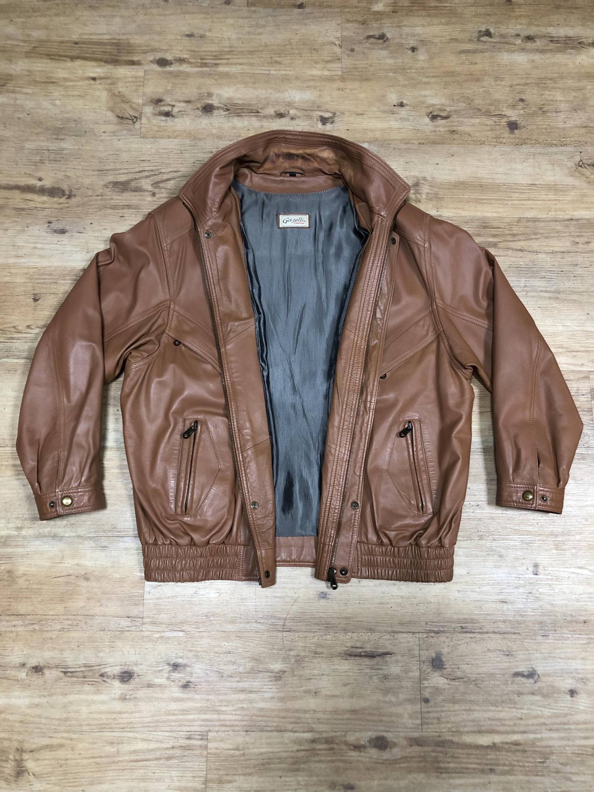 Gazelli Creation Vintage Lederjacke Leder Bomberjacke Wildleder Retro Gr.56/xl Y2K 90S 80S Jacke Blouson Pullover Oversized Heavy Gazelli Creation Vintage Lederjacke Leder Bomberjacke Wildleder Retro Gr.56/xl Y2K 90S 80S Jacke Blouson Pullover Oversized Heavy von FunkyVintageDortmund
