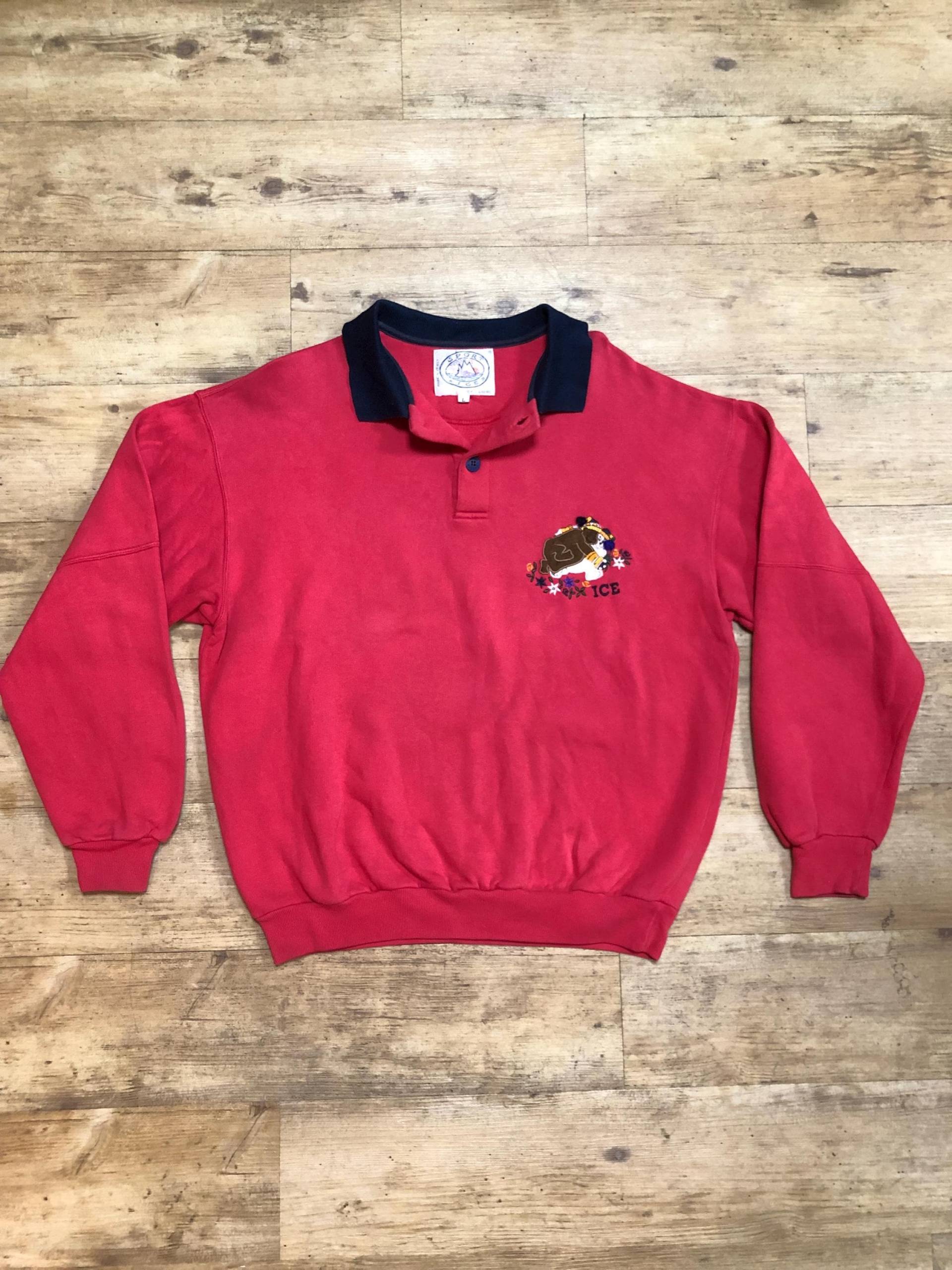 Iceberg Sport Ice Vintage Retro Gr.l 80S 90S Sweater Sweatshirt Jacke Hoddie Pullover Bär Cartoon Comic Italy Cotton Ski Snow Pastell Rose Iceberg Sport Ice Vintage Retro Gr.l 80S 90S Sweater Sweatshirt Jacke Hoddie Pullover Bär Cartoon Comic Italy Cotton Ski Snow Pastell Rose von FunkyVintageDortmund