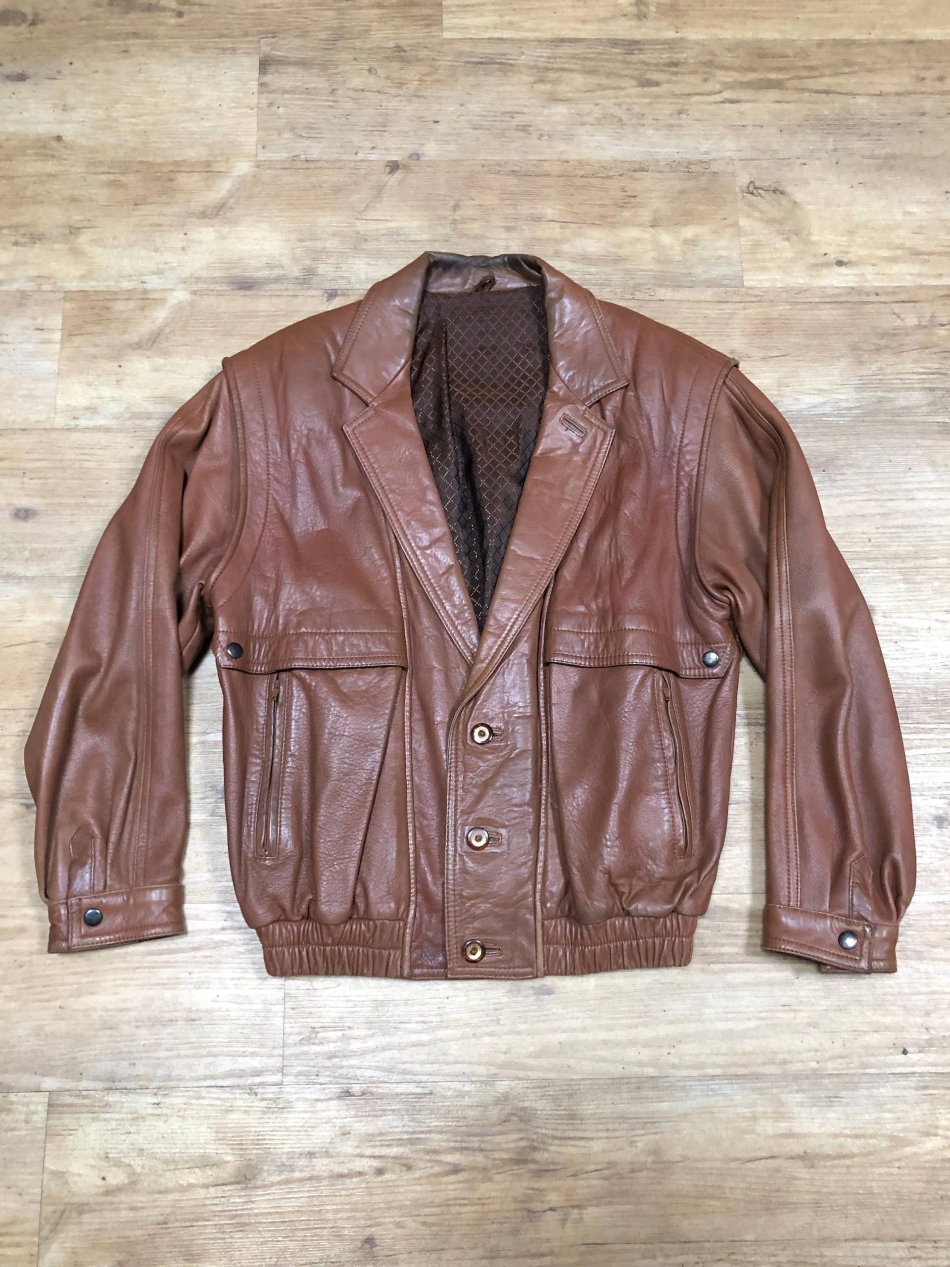 Vintage Lederjacke Leder Bomberjacke Wildleder Retro Gr.l Y2K 70S 80S 90 Jacke Blouson Pullover Oversized Mantel Leatherjacket Leather Vintage Lederjacke Leder Bomberjacke Wildleder Retro Gr.l Y2K 70S 80S 90 Jacke Blouson Pullover Oversized Mantel Leatherjacket Leather von FunkyVintageDortmund