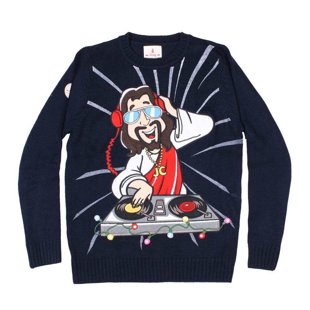 Weihnachtspullover - Der Dj Jesus Keine Weihnachtsparty Ist Komplett Ohne Diesen Tollen Hässlichen Weihnachtspullover - Der Dj Jesus Keine Weihnachtsparty Ist Komplett Ohne Diesen Tollen Hässlichen von FunkyXmasSweaters