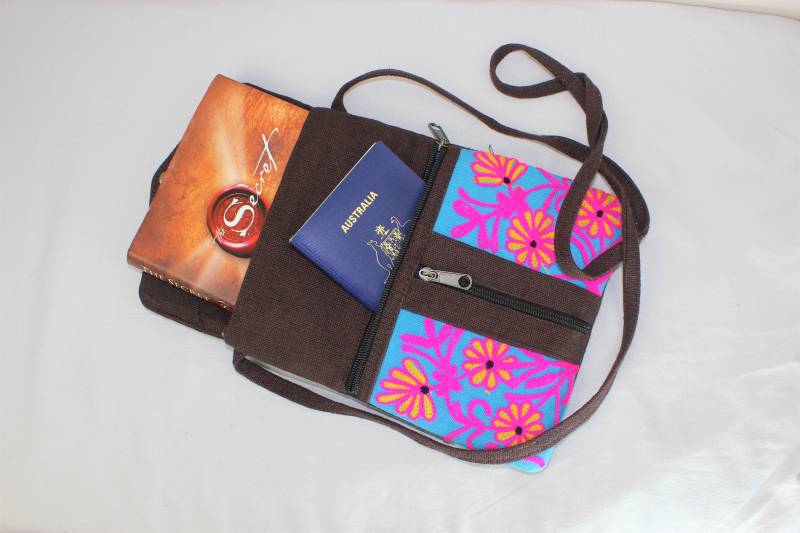 Boho Damen Mädchen Hippie Reisepass Reise Vegan Eco Sling Schultertasche Crossbody Tasche Muttertag Geschenk von Funkyfashionate