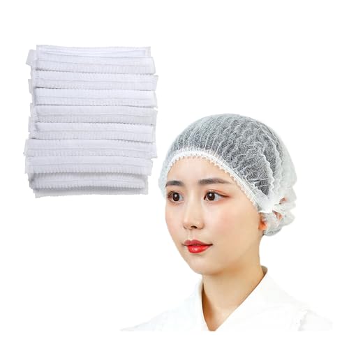 Küche Haarnetze,100 PCS Op Haube Frauen Haarnetze Haarnetze Mütze Op Hauben Damen Elastische Staubkappe Haarnetz für Küche Catering Schlafen Foodservice Salon SPA Staubfrei Arbeitsbereich von Funngy