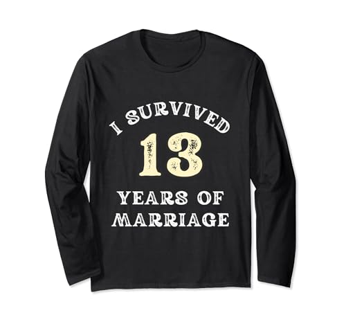 13 Jahre Ehe für Männer Geschenke 13. Hochzeitstag Langarmshirt 13 Jahre Ehe für Männer Geschenke 13. Hochzeitstag Langarmshirt von Funny 13 Years Marriage Together