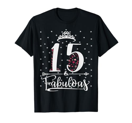 15 & And Fabulous 15 Jahre altes Mädchen zum 15. Geburtstag T-Shirt 15 & And Fabulous 15 Jahre altes Mädchen zum 15. Geburtstag T-Shirt von Funny 15th Birthday Girl 15 Years Old Bday Women