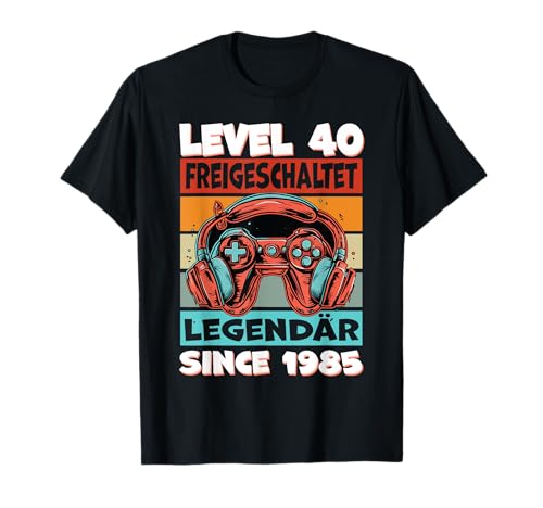 1985 Birthday Man 40th Decoration Funny 40s 40th Birthday T-Shirt von Funny 1985 Birthday Man 40th